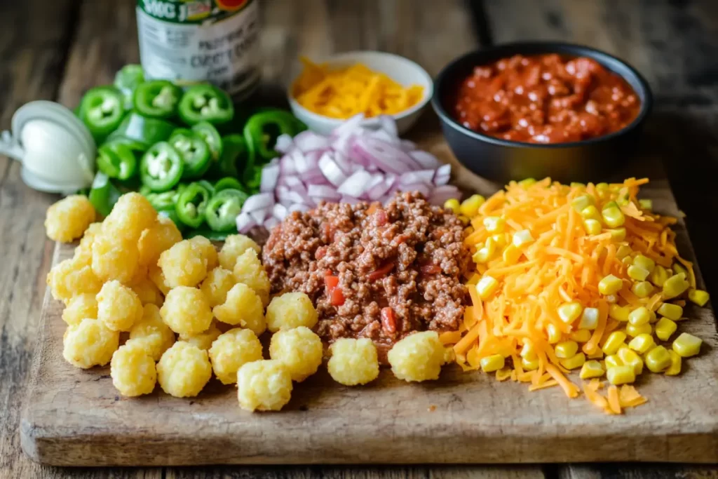 Sloppy Joe Tater Tot Casserole