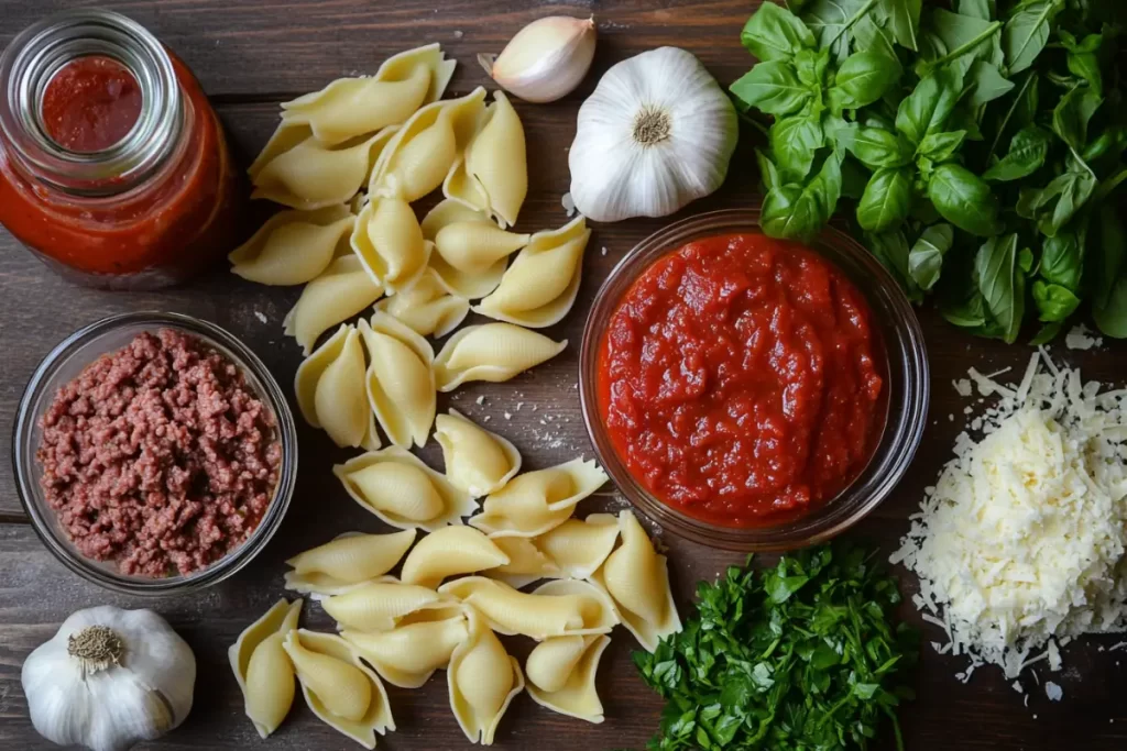 Stuffed Shells with Meat