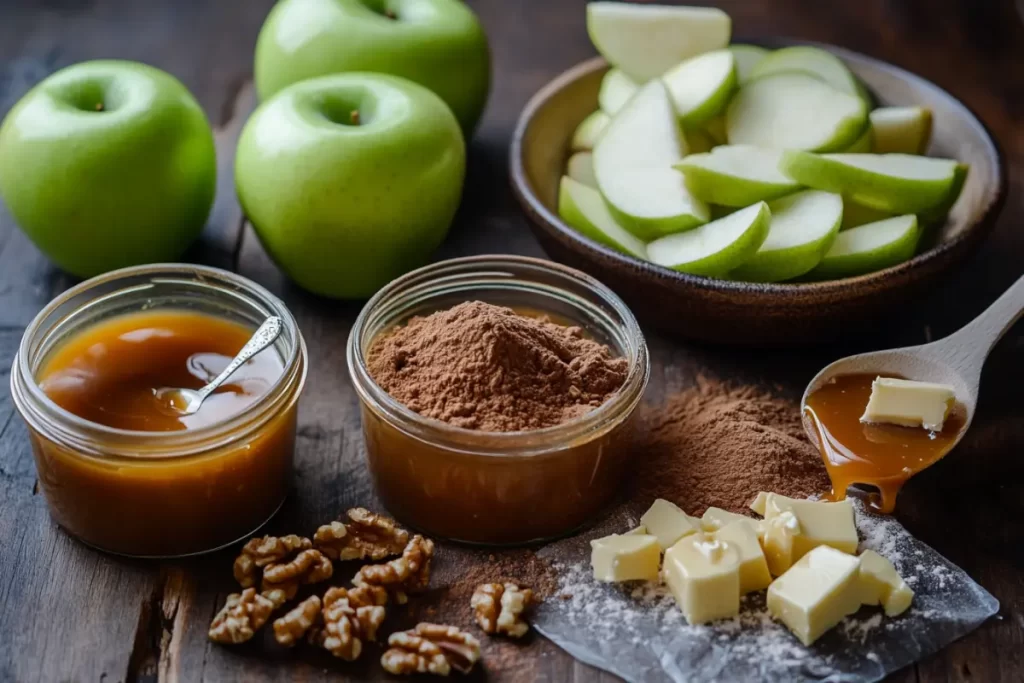 Caramel Apple Dump Cake with a Golden Crust