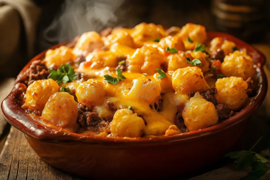 Sloppy Joe Tater Tot Casserole