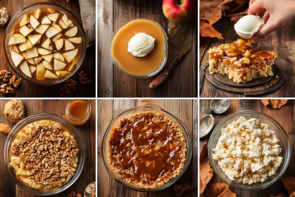 Caramel Apple Dump Cake with a Golden Crust