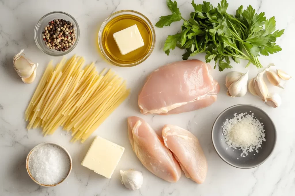 garlic parmesan chicken pasta